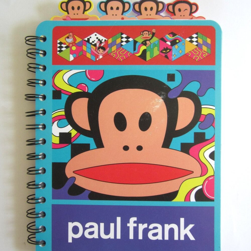 Paul Frank Julius Monkey 4 Tab Notebook